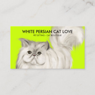 Carte De Visite Coordonnées de réservation du salon de chat