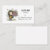 Carte De Visite Copain de l'abeille en fleurs (Devant / Derrière)