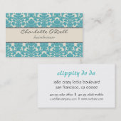 Carte De Visite copie de damassé (Devant / Derrière)