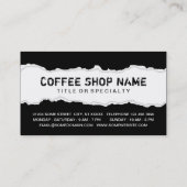 Carte De Visite copie de la page du café (Dos)