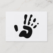 Carte De Visite Copie de main noire (Dos)