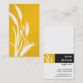 Carte De Visite Copie de nature - blé jaune (Devant / Derrière)