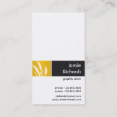 Carte De Visite Copie de nature - blé jaune (Dos)