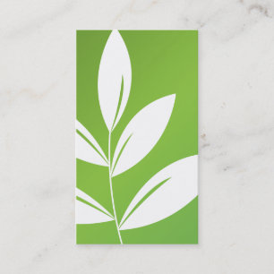 Carte De Visite Copie de nature - feuille vert