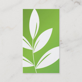 Carte De Visite Copie de nature - feuille vert