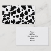 Carte De Visite Copie de vache (Devant / Derrière)