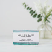 Carte De Visite Copie de vague posée par pierre de granit de (Debout devant)