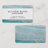 Carte De Visite Copie de vague posée par pierre de granit de (Devant / Derrière)