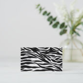 Carte De Visite copie de zèbre (Debout devant)