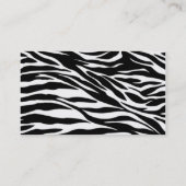 Carte De Visite copie de zèbre (Dos)