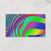 Carte De Visite Copie de zèbre d'arc-en-ciel (Dos)
