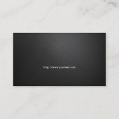 Carte De Visite Copie en cuir noire professionnelle (Dos)