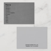 Carte De Visite Copie grise de reptile d'alligator (Devant / Derrière)