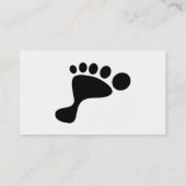 Carte De Visite Copie noire de pied (Dos)