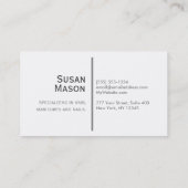 Carte De Visite Copie scintillante de papillon (Dos)