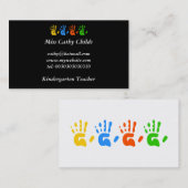 Carte De Visite Copies de main, (Devant / Derrière)