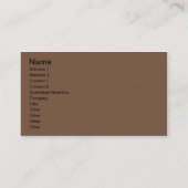 Carte De Visite copies de pied (Dos)