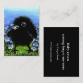 Carte De Visite Copies du corbeau ACEO de bébé (Devant / Derrière)