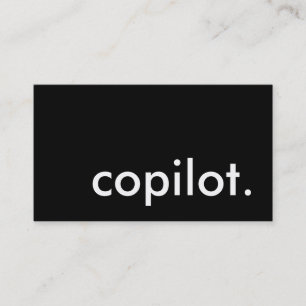 Carte De Visite copilote.