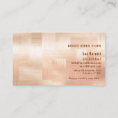Carte De Visite Copper Checkerboard Design (Dos)