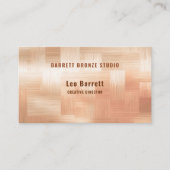 Carte De Visite Copper Checkerboard Design (Devant)