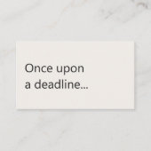 Carte De Visite Copywriter Freelance Writer Modern Minimal (Devant)