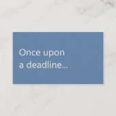 Carte De Visite Copywriter Freelance Writer Simple Humorous (Devant)