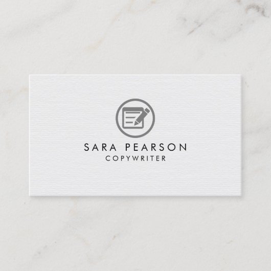 Carte De Visite Copywriter Writer Imprimer la publication (Devant)