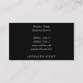 Carte De Visite Coq au néon (Dos)