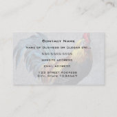 Carte De Visite Coq Bantam coloré (Dos)