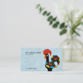 Carte De Visite Coq célèbre de Barcelos Nr 09 (Debout devant)