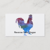 Carte De Visite Coq de Colorwashed (Dos)
