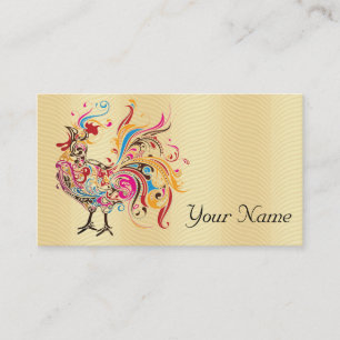 Carte De Visite Coq génial