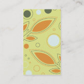 Carte De Visite Coq orange (Dos)