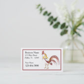 Carte de visite Coq Sassy (Debout devant)