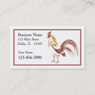 Carte de visite Coq Sassy
