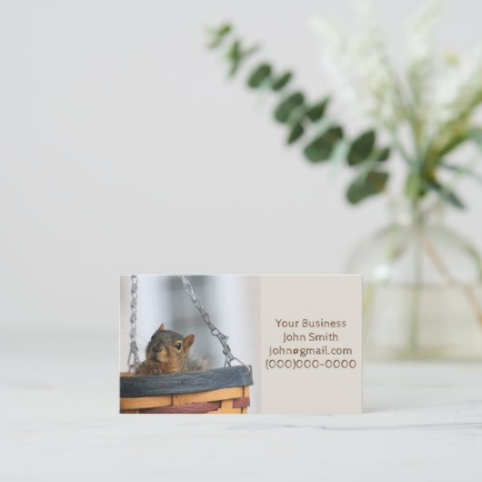 Carte De Visite Coque de panier (Debout devant)