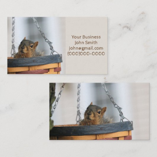 Carte De Visite Coque de panier (Devant / Derrière)