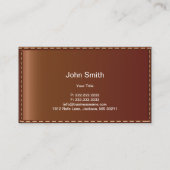 Carte De Visite Coque en cuir créatif (Dos)