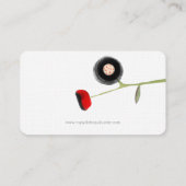 Carte De Visite Coquelicot noir (Dos)