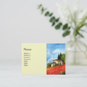 CARTE DE VISITE COQUELICOTS EN TOUSCANIE (Debout devant)