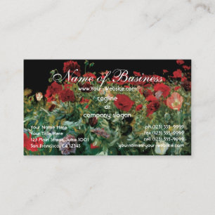 Carte De Visite Coquelicots, John Singer Sargent, Art réaliste vin