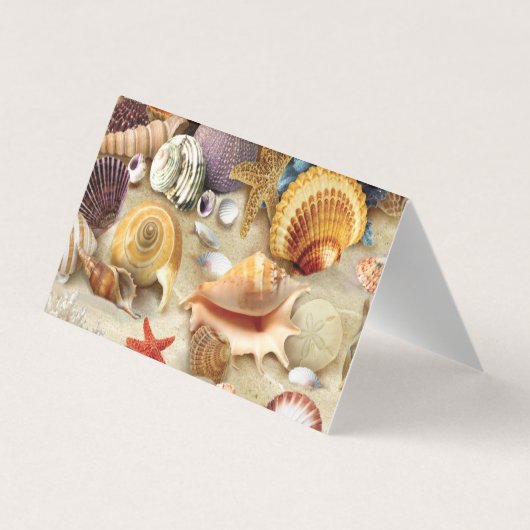 Carte De Visite Coques de mer sur la plage (Dos)