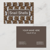 Carte De Visite Coques d'escargot Motif Abstrait (Devant / Derrière)