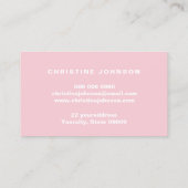 Carte De Visite coquillage blanc (Dos)
