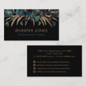 Carte De Visite Coquillage et or de luxe Blossom Abalone (Devant / Derrière)