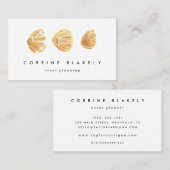 Carte De Visite Coquillages aquarelles (Devant / Derrière)