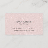 Carte De Visite Coquillages De Plage Elégante Parties scintillant  (Dos)