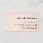 Carte De Visite Coquillages d'étoiles de mer sur la belle plage Pe (Dos)