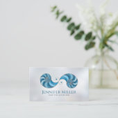 Carte De Visite Coquille double spirale Nautilus (Debout devant)